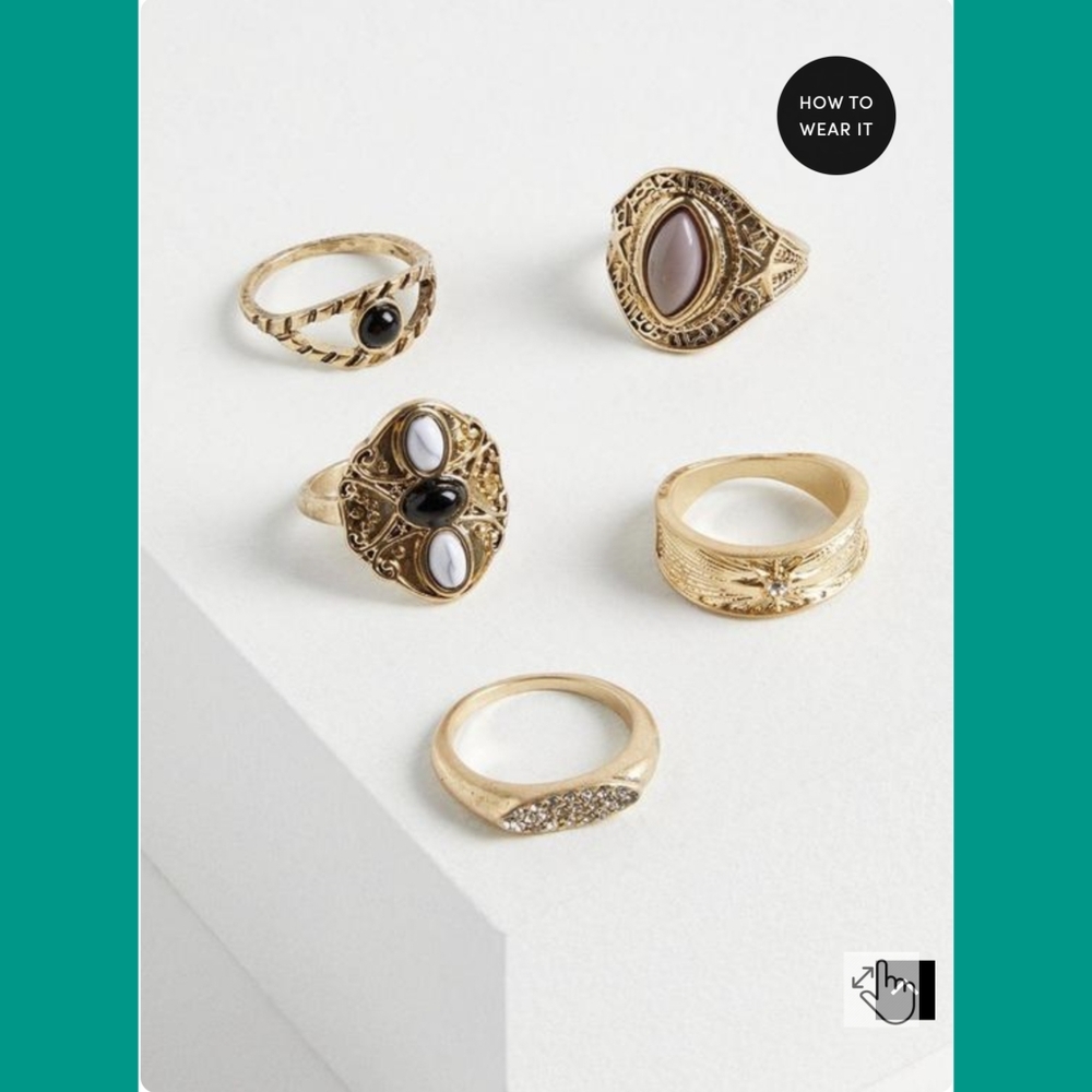 Torrid Antiqued Ring Set